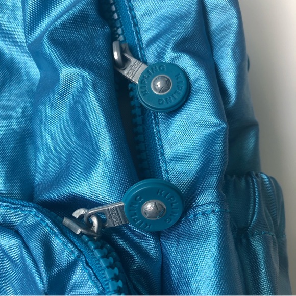 Kipling Backpack Metallic Blue - Picture 4 of 13